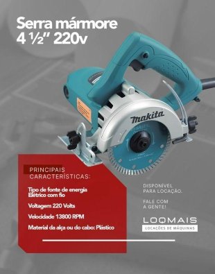 Serra Mármore 4 ½” 220v